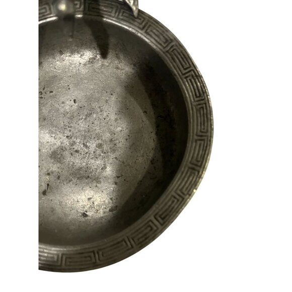 Vintage Yamaka & Co Japan Pewter Goose Tray Red (Possible Jade/Coral) Eyes - Picture 3 of 13